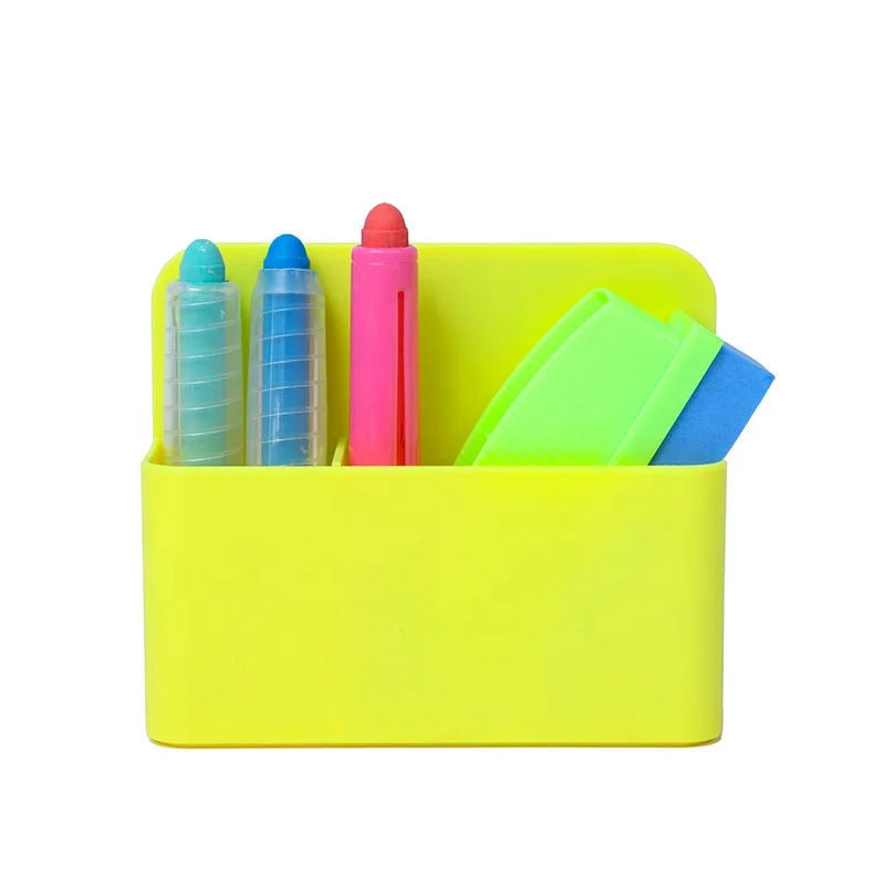 Wholesale High Quality Magnetic Pen Holder Plastic Stationery Pen Stand  For School Office Home Use
