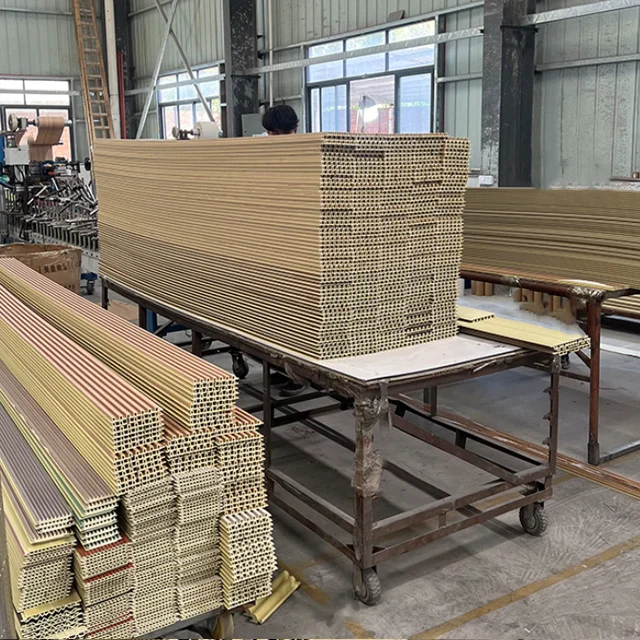 Popular Design WPC Wall Panel Interior PVC Marble Sheet slat Wall Clading WPC Wall Wallpaper Panels Fluted