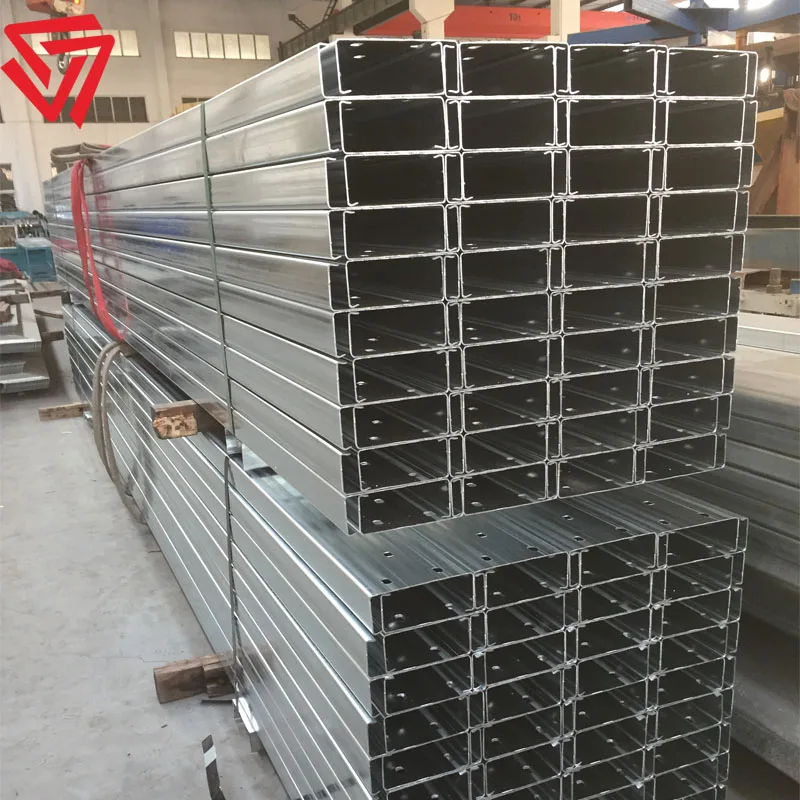 metal steel channel bar steel profile  c/u/ z shape roof truss purlins for ceiling