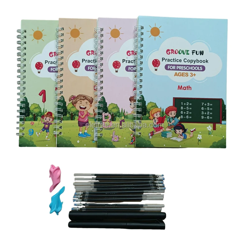 Writing Practice Groove Book Copybook Magic Groove Handcover Writing Practice Books For Kids