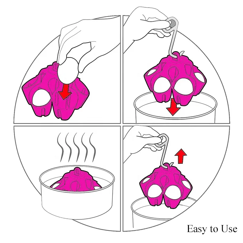 New Custom Design Hard Boiled Egg Poacher Kitchen Egg Storage Rack Holder Silicone Egg Boiling Gadget