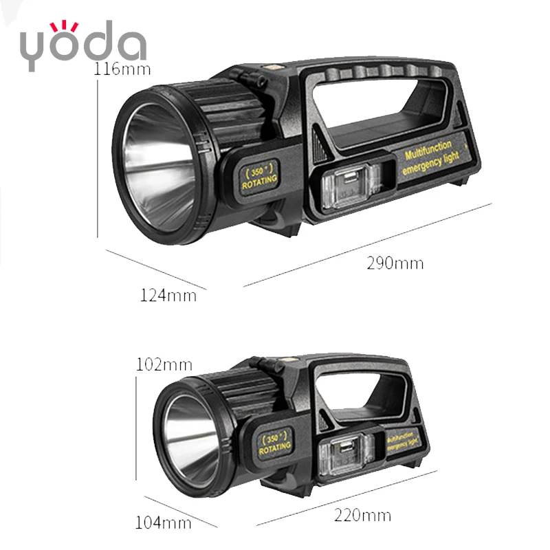 newest outdoor hunting  portable plastic handheld type c rechargeable powerful solar led flashlight with adjustable head