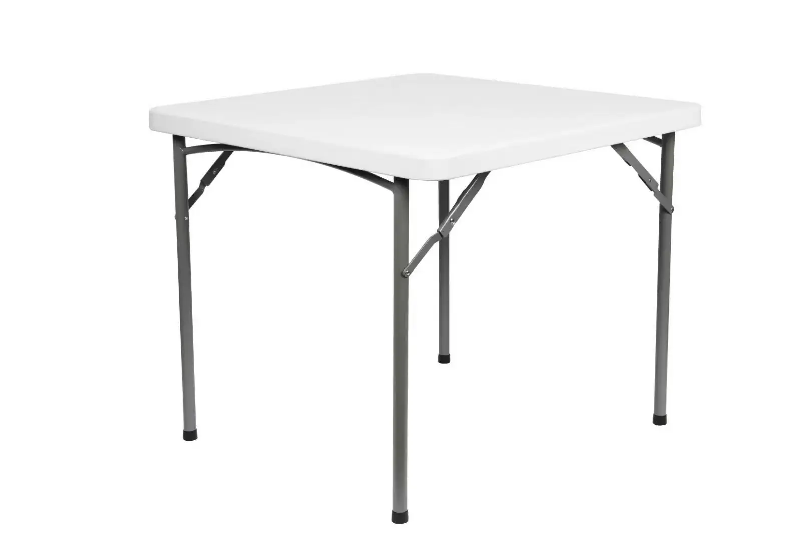 Hot selling white blow molded HDPE outdoor simple folding table portable table square folding square table