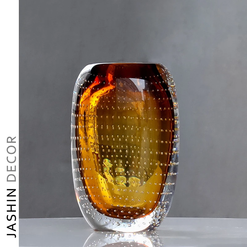 Wedding Decoration Hand Blown Restaurant Table Floor Flower Tall flared top Clear Glass Vases