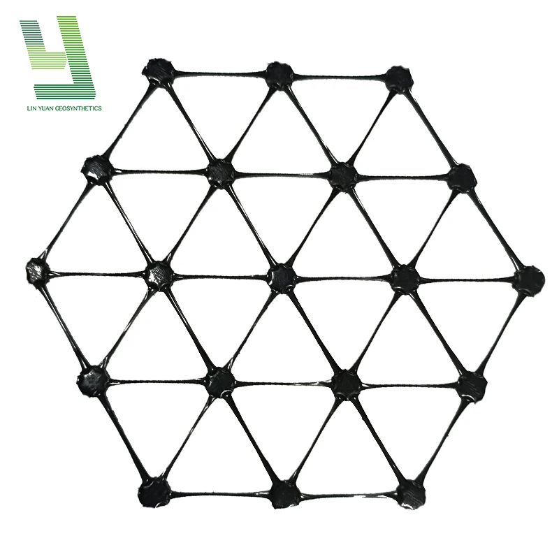 Geomalla Plastic Geogrid Three Way Reinforced Plastic Geogrid Polypropylene Triaxial Geogrid Tx150 Tx160 Geomalla