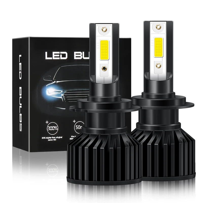 Hot Sale Led H7  Car Light  Automotive Lamp Led Light Car DOB Chips H7 Led Headlight