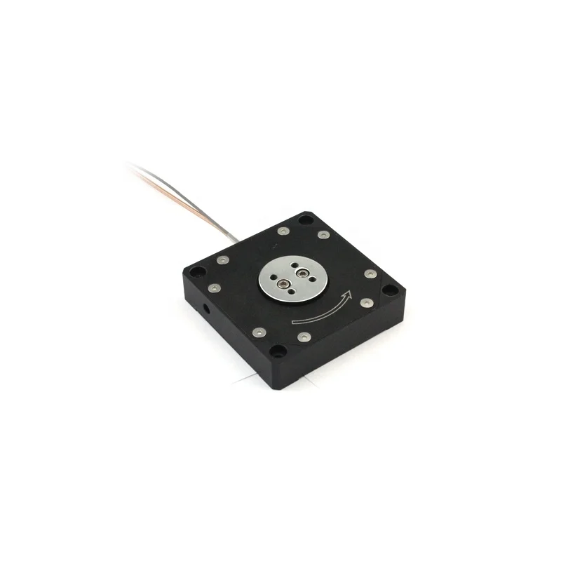 S21 high resolution piezo rotation stage with 7.5mrad travel and 0.2urad resolution for optics tilt positioner piezo stage