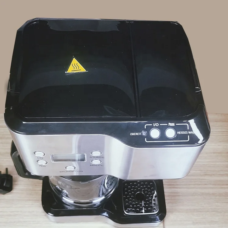 HCYM Best Tasting Drip Coffee Maker 2021 Small Coffee Drip Machine with Two Dispenser for Coffee Maker and Hot Water