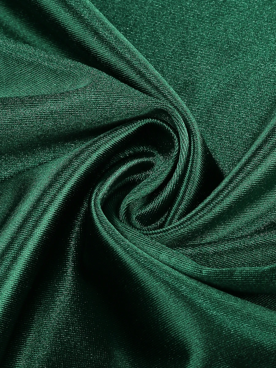 SB3174 Wholesale Sexy Women Long Maxi Split Dress Green Single Shoulder Halter Sexy Backless Silk Satin Evening Party Dress