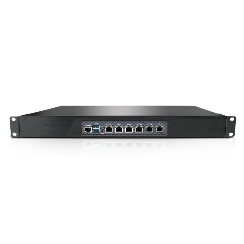 E Customized Economical 6X2.5GE 1U Rack Firewall Celeron N5105 Network Management Distribution Compatible Pfsense OpnWRT Debian