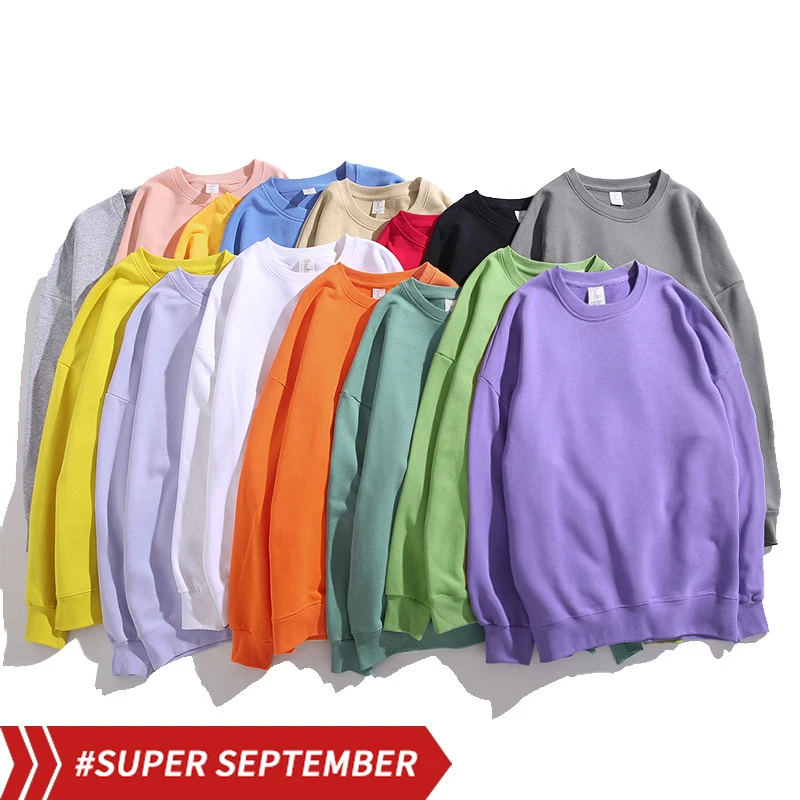 Толстая зимняя толстовка унисекс оверсайз высокого качества с низким заказом от производителя H2082, мужские толстовки и свитшоты