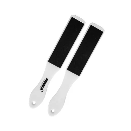 double side plastic handle pedicure sandpaper foot file  foot  dead rough skin callus remover