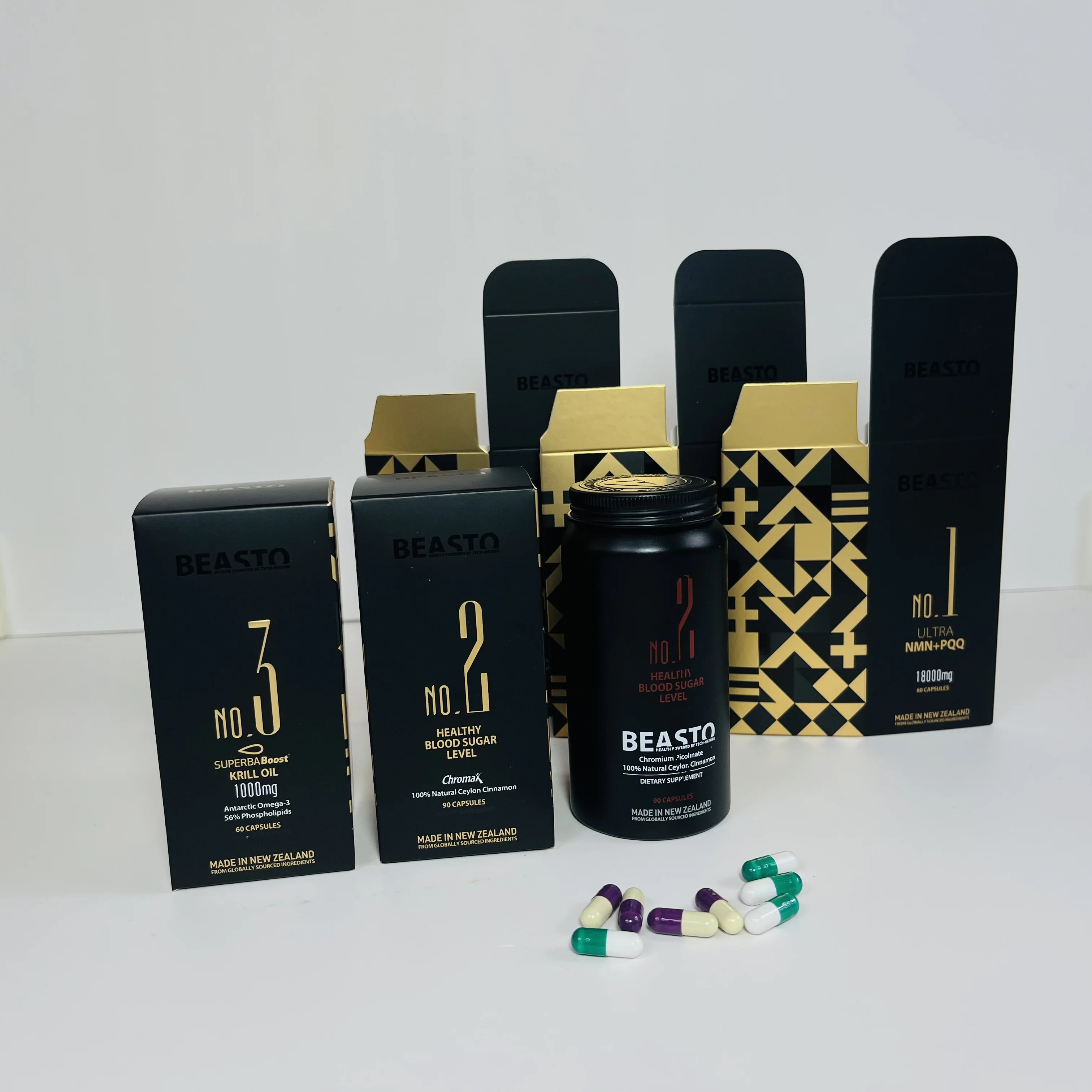 high quality fully customizable luxury cost effective black color card box for health care products