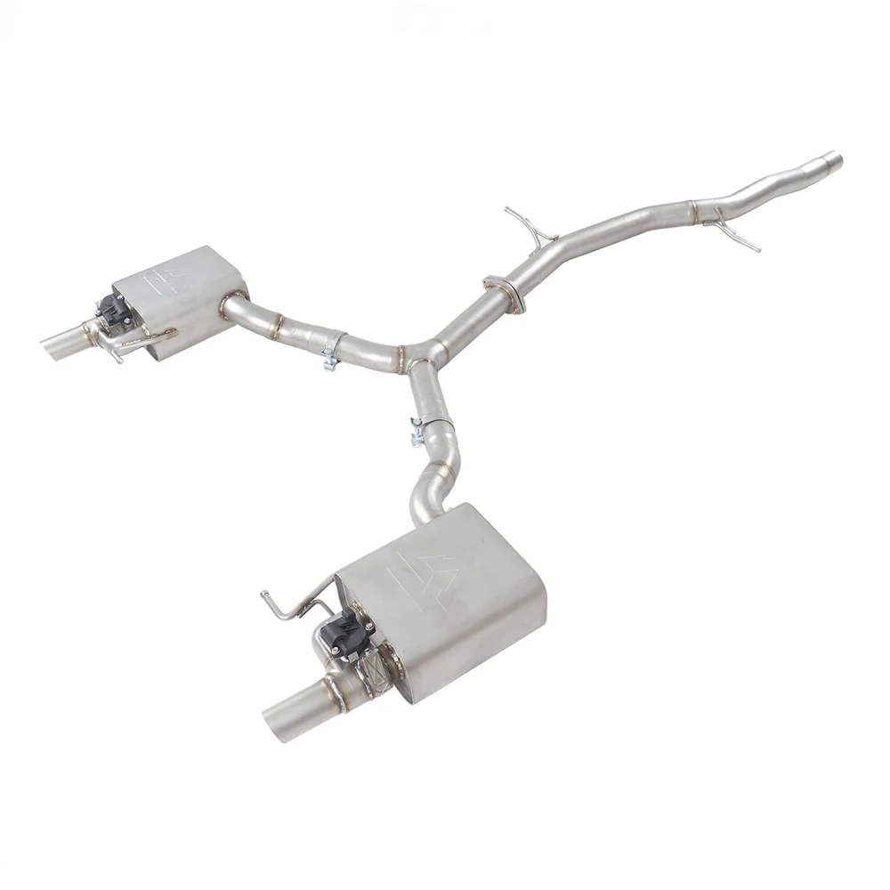 Stainless Steel performance Exhaust For AUDI A4/A5 B8/B9 2.0T 2016-2022 catback Exhaust System valve Exhaust