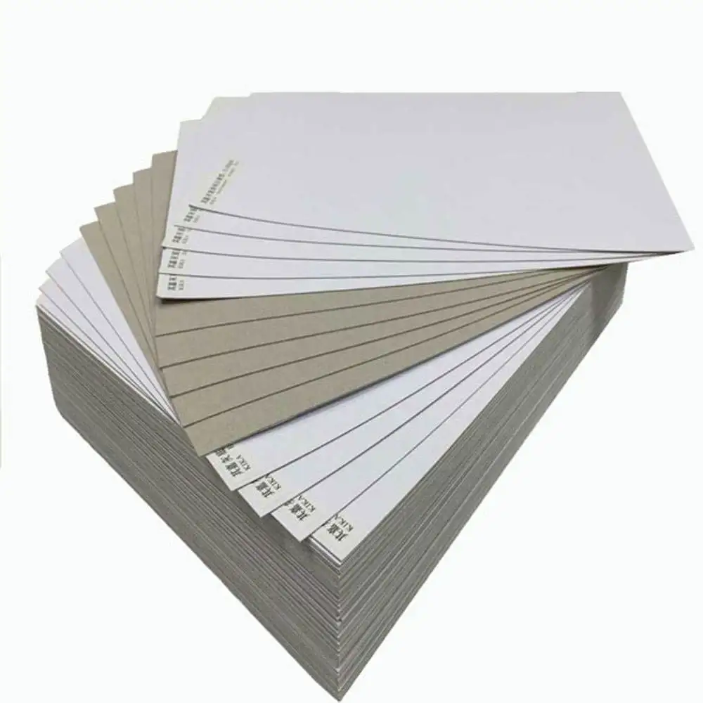 Premium Duplex board with grey back China Factory Price Raw Material Jumbo roll or sheet size 190-550gsm