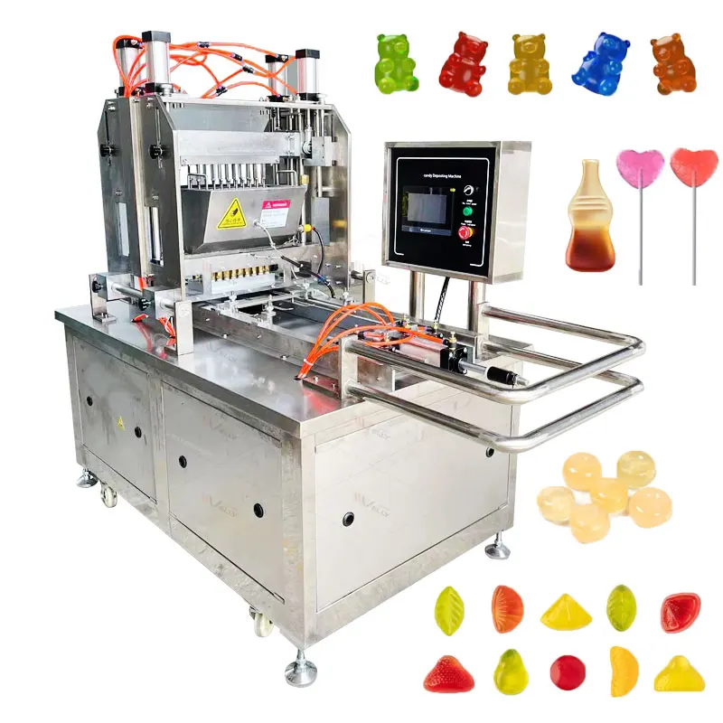 Semi Automatic 50 Mint Gummy Gelatin Solid Hard Candy Making Machine Center Filled Gummy Candy Making Machine
