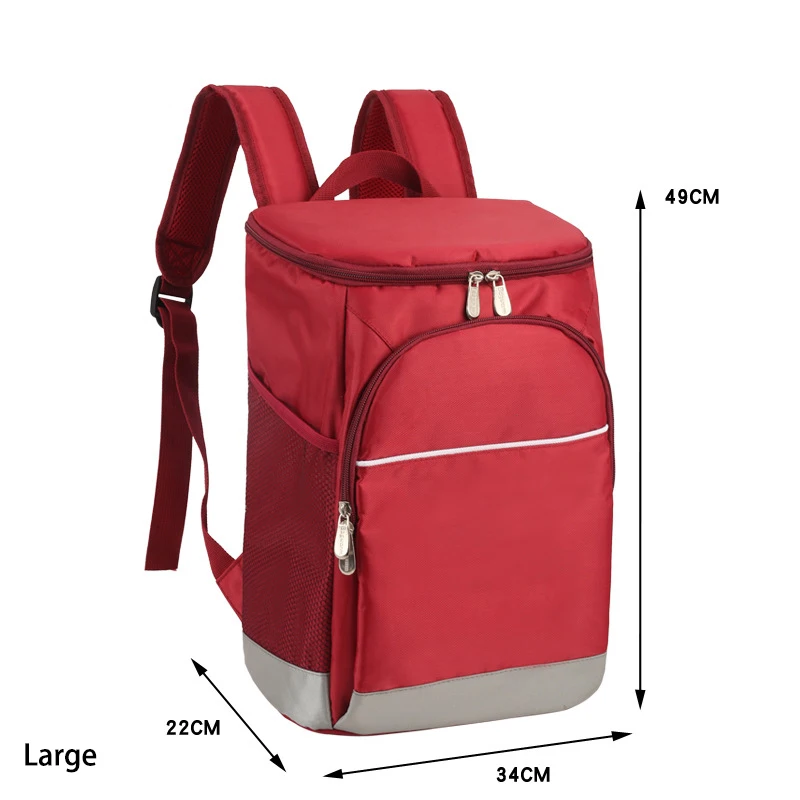 Large Capacity Private Label Cooler Backpack Leakproof Insulated Lunch Cooler Bag for Wine Camping Beach Trip