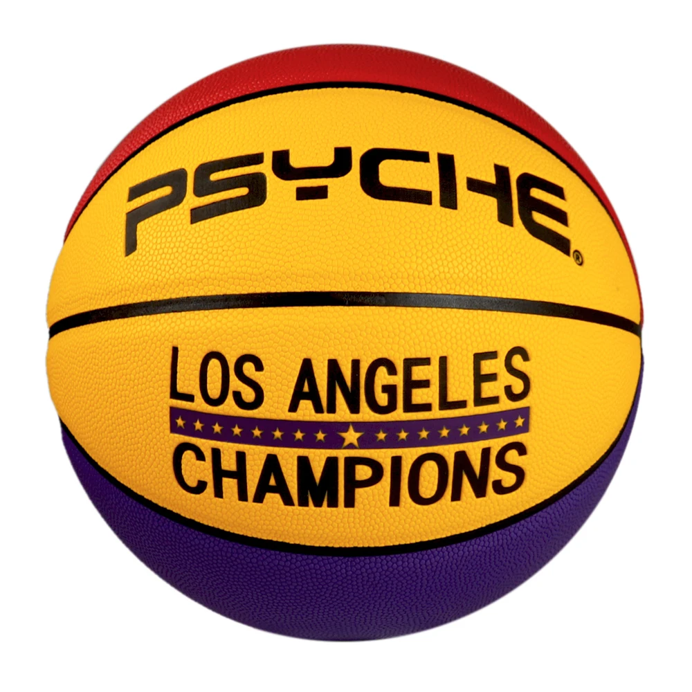 Colorful cheap rubber basketball ball  Custom official size and weight professional hygroscopic leather basketball size7