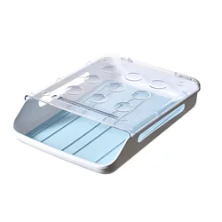 Hot Sale Auto Scrolling Down Egg Holder for Refrigerator  Egg Container Storage Tray