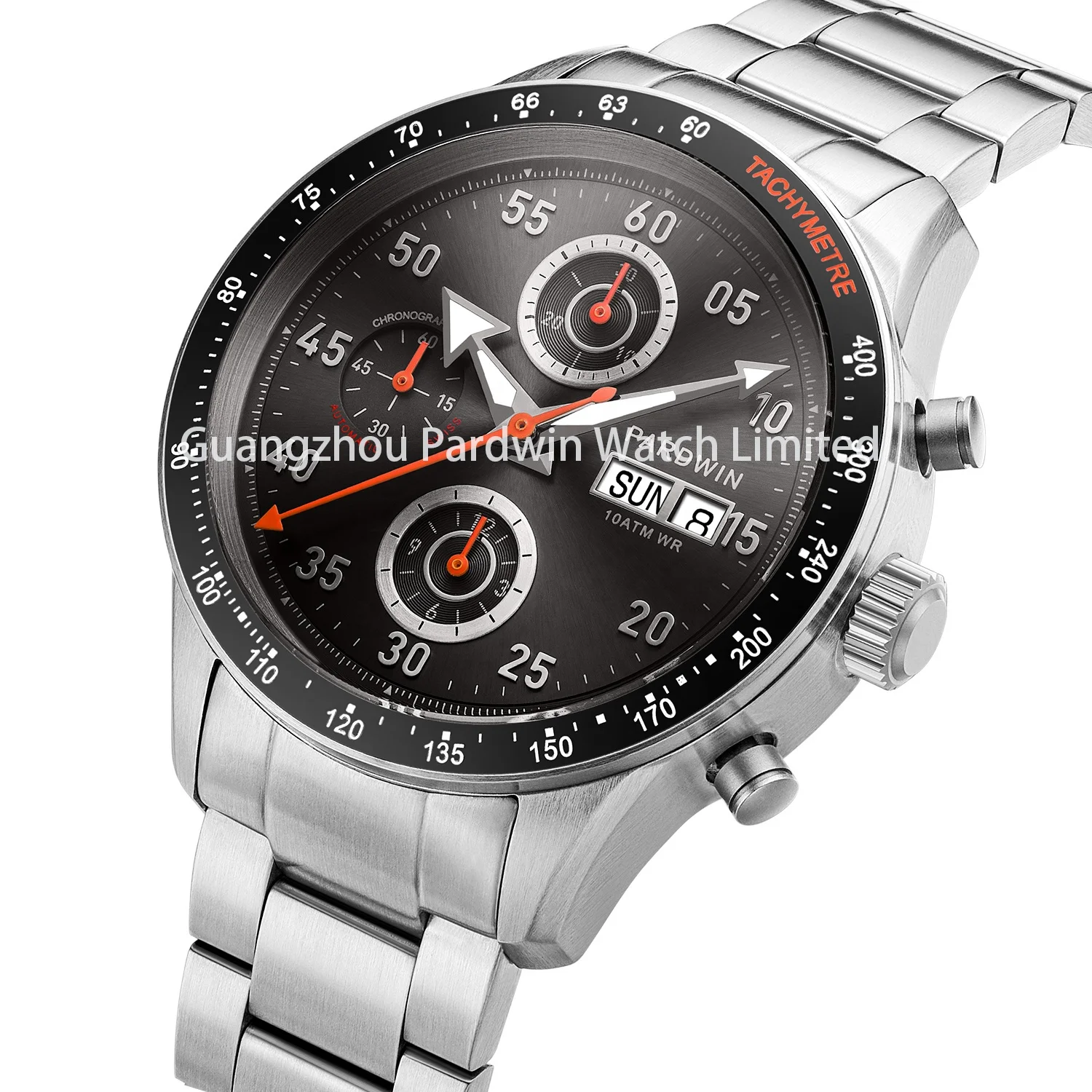 Titanium Grade 2 Grade 5 Custom made Tachymeter Chronograph watch multi-function movement sapphire glass anti-reflection