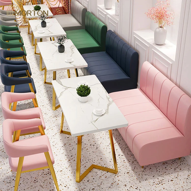 Commercial furniture plywood top with laminate metal legs dining table for coffee shop use