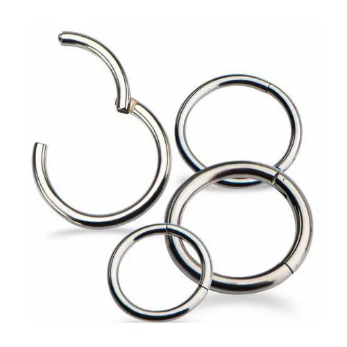titanium hinged segment ring clicker piercing