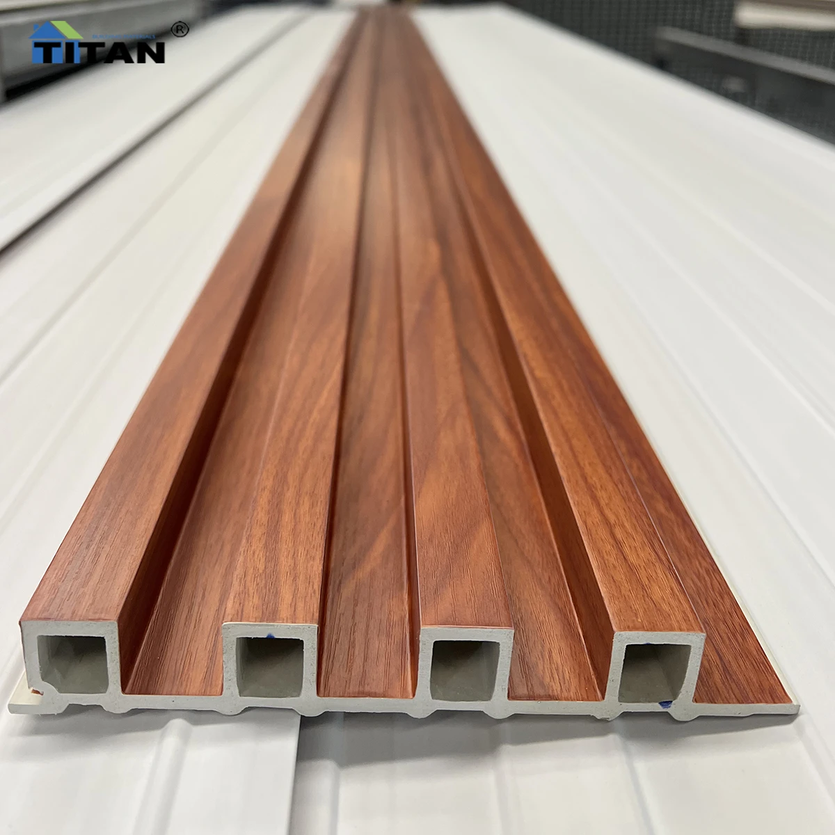 Tasseau Mural Pvc Partition Timber Tube Paneles Lambrin Para Pared De Pvc Exterior