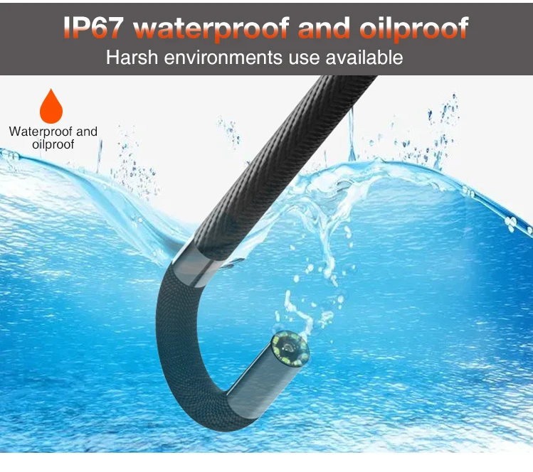 Industrial HD borescope endoscope  for Android and IOS phone USB  inspection camera videoscope