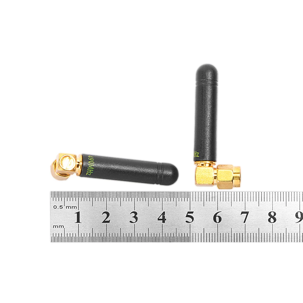 G-NiceRF SW490-WT36 custom 46mm 490MHz 2.5dBi elbow rubber rod antenna With SMA Connector