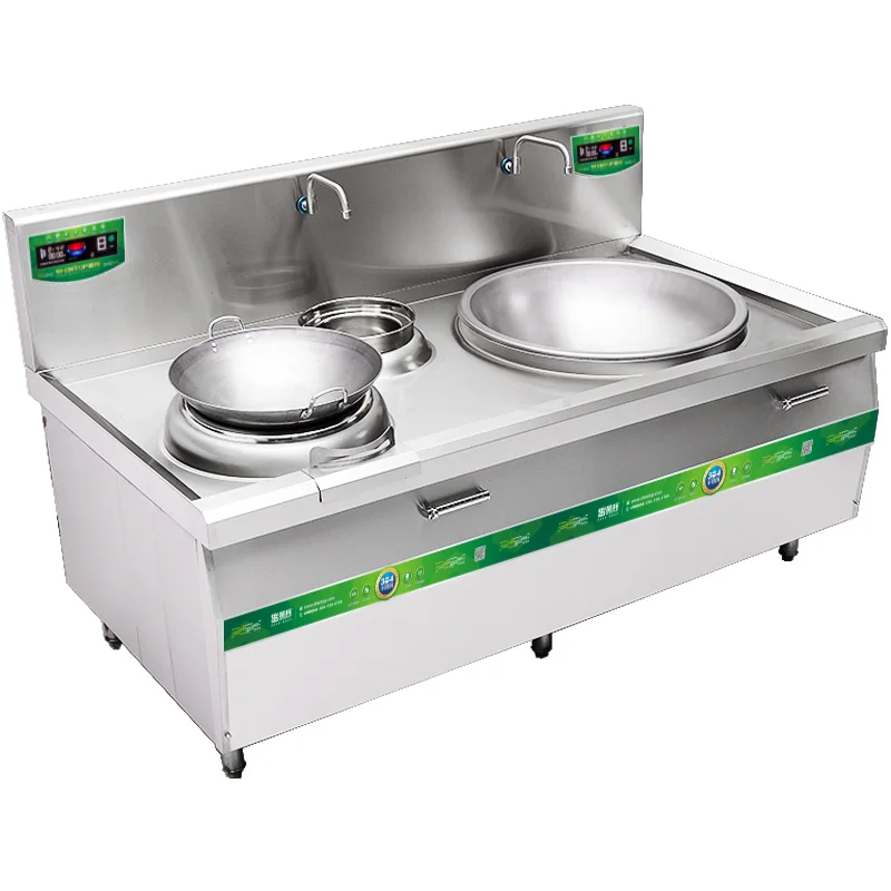 Energy Saving Big Gas Wok Range Stove Commercial Large Electric Induction Wok For Hotel Single Head  Induction cooker