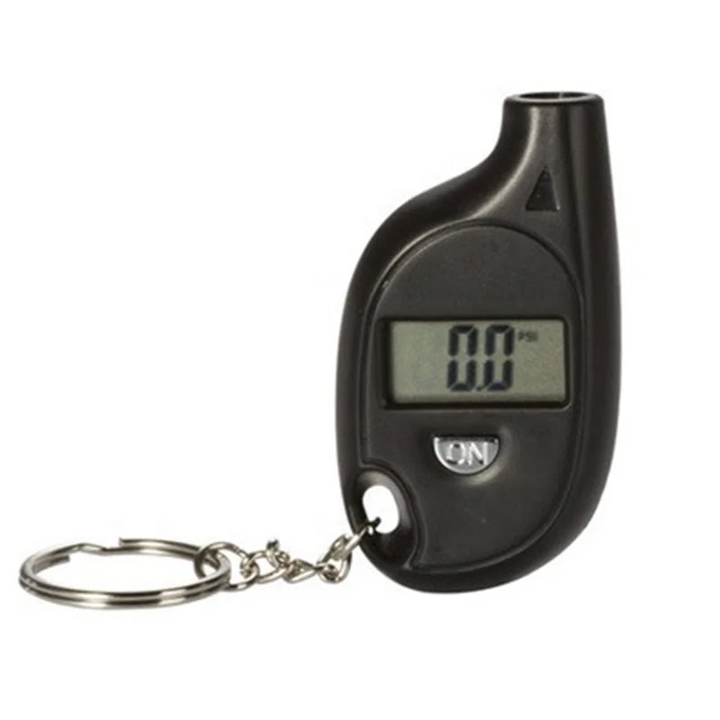 Mini Digital Tire Gauge Key Chain Tire Pressure Meter Key Ring Digital Display Tyre Air Pressure Gauge