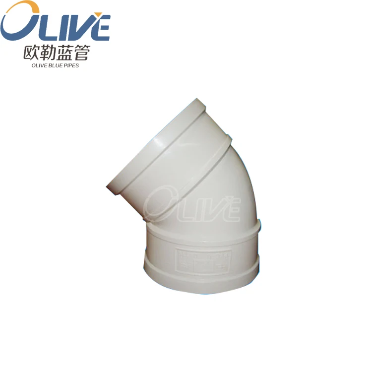 ISO pvc pipe fittings for water drainage house pipeline PVC elbow tee with inspection window 110mm