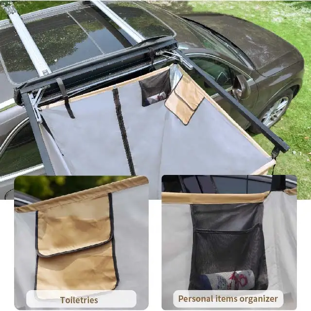 Yescampro Light Portable Outdoor 4WD Car Side Awning Shower Tent on Camper Motorhome Trailer For Sale