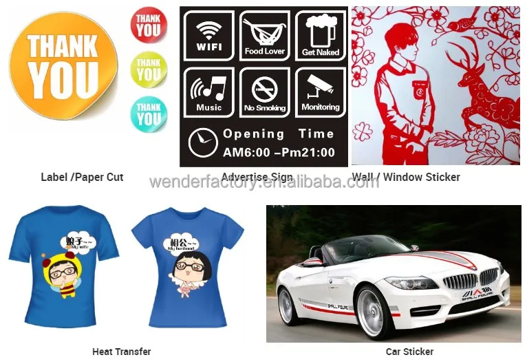 Factory price 24 inch plotter machine vinyl cutting with camera