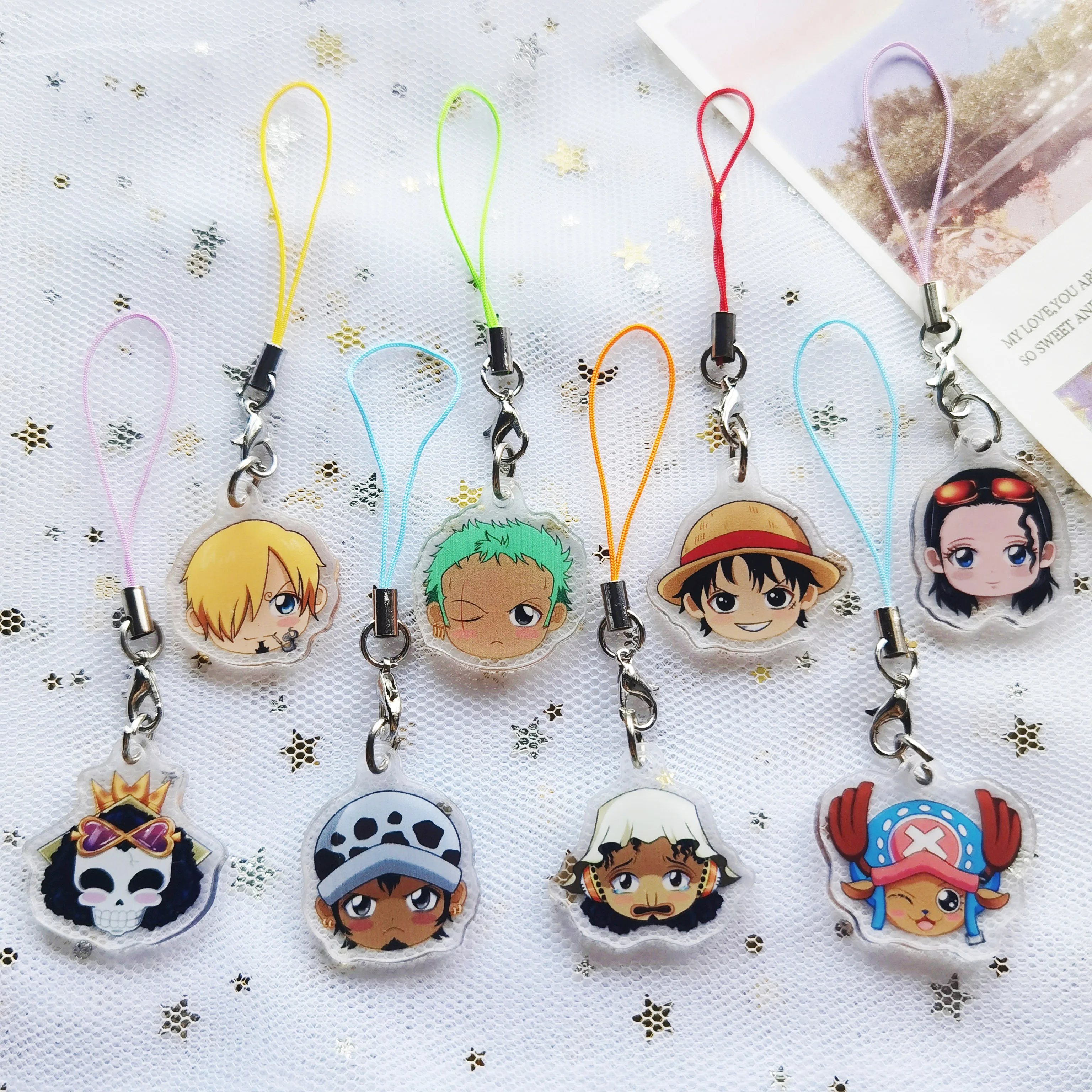 manufacturers custom acrylic phone charms transparent double sided small size acrylic charms for phone