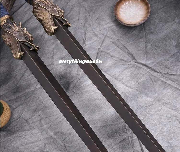 Traditional Fancy Wushu Double Whips Double Mace Shuang Jian(Pair)