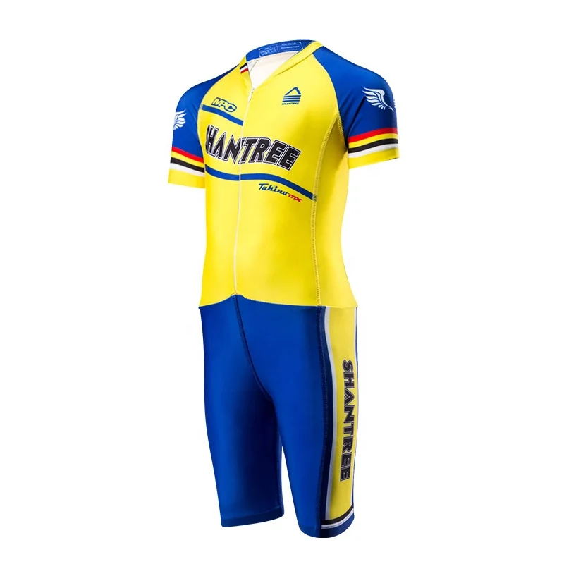 Wholesale kids short sleeves team sport wear one piece suit custom sublimation super light breathable cycling sets clothing