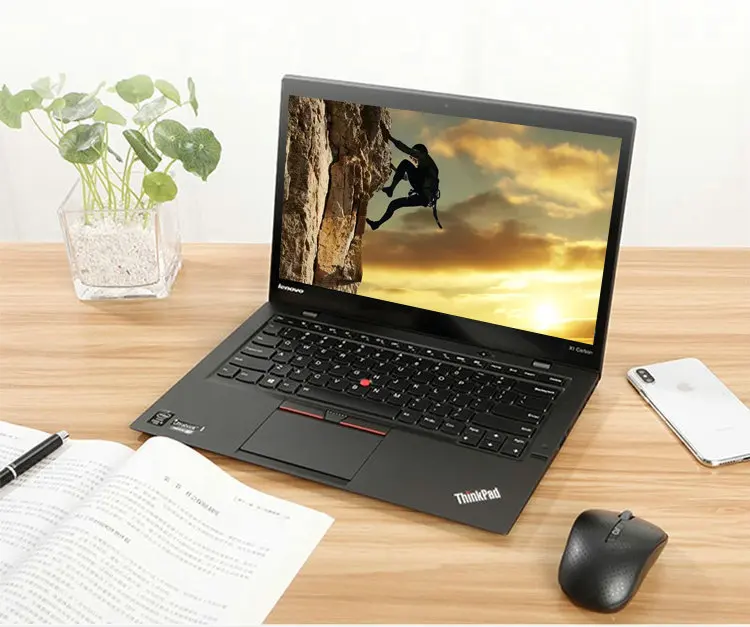 
 Оптовая продажа X1-5 Core i5 i7 пятого поколения Восстановленное Оригинальное б/у ноутбуков 14 дюймов ультра-тонкий IPS экран ноутбук компьютер  