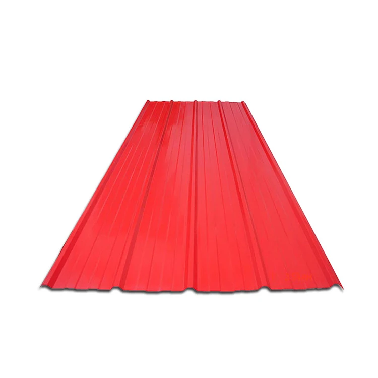 Color Prepainted PVC film Galvanized Steel Zinc coating Wavy Corrugated Steel Sheet for roofing sheet for building