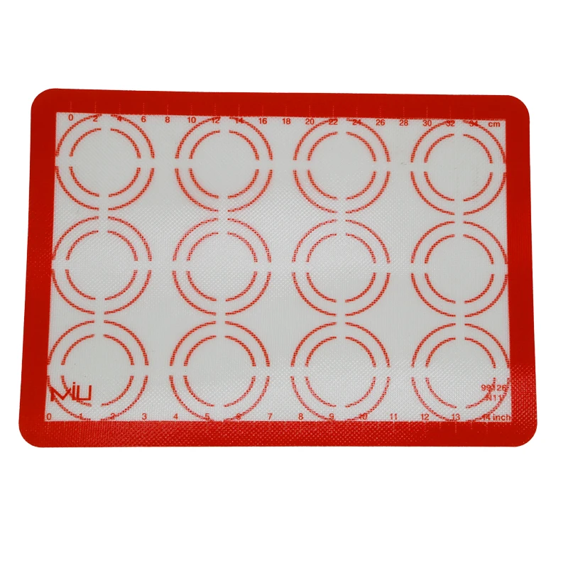 Gold supplier kitchen pastry mat non-stick macaron silicone baking mat set