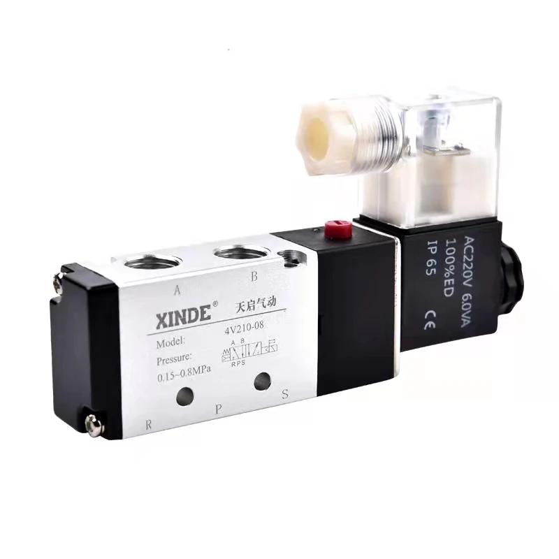 XINDE 4V210-04/06/08/10 Pneumatic valve  air fitting  smc pneumatic solenoid valve