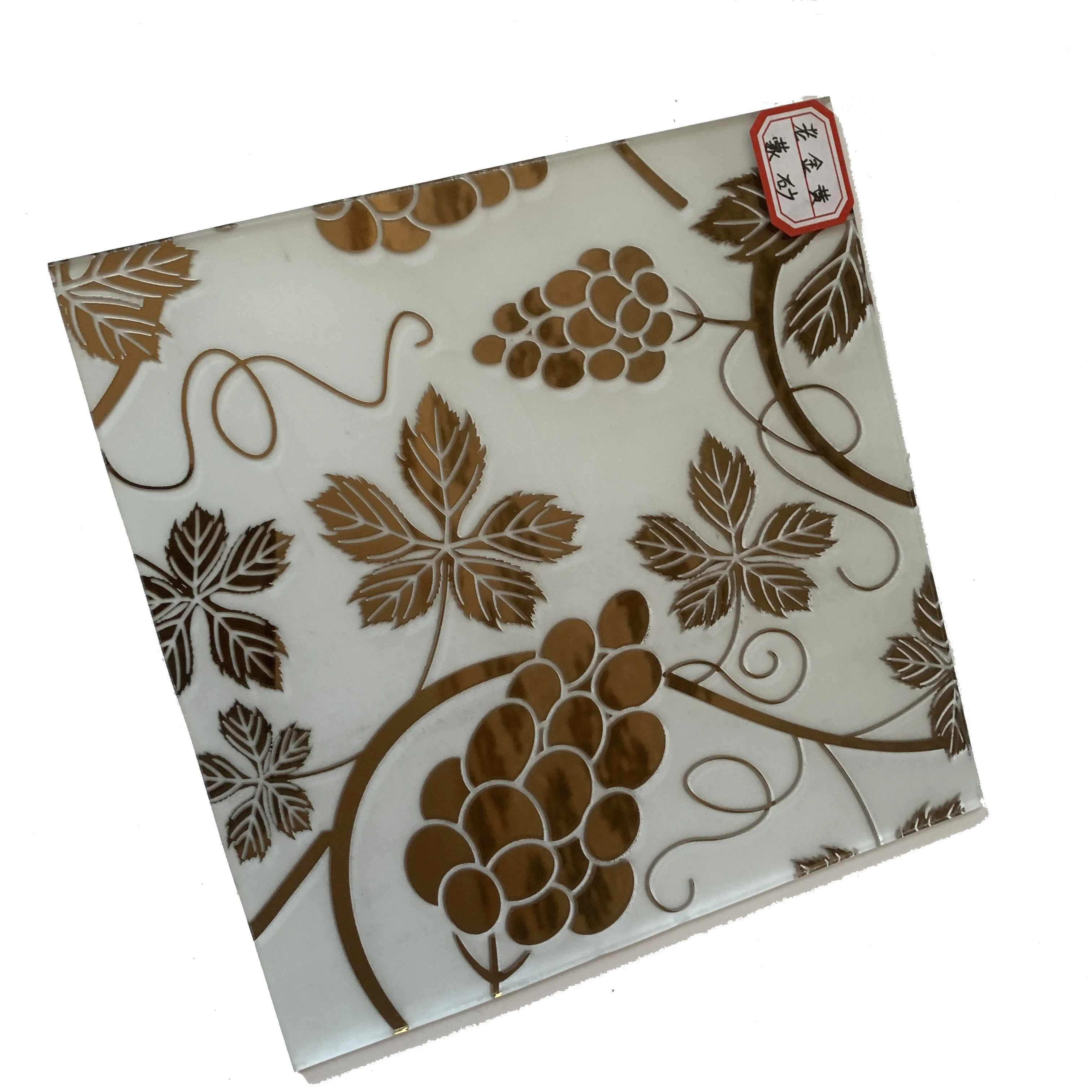 New style Flower Design Coated Art Decorative Building Glass for Door Window Partition and Ceiling Glass Decor house