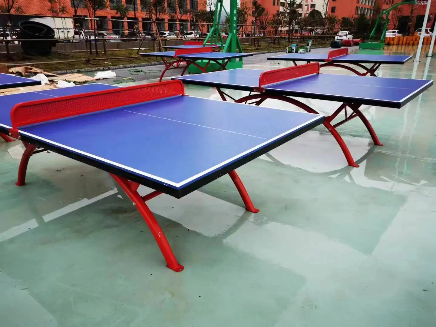 hot selling factory direct outdoor waterproof table tennis table removable ping pongs table