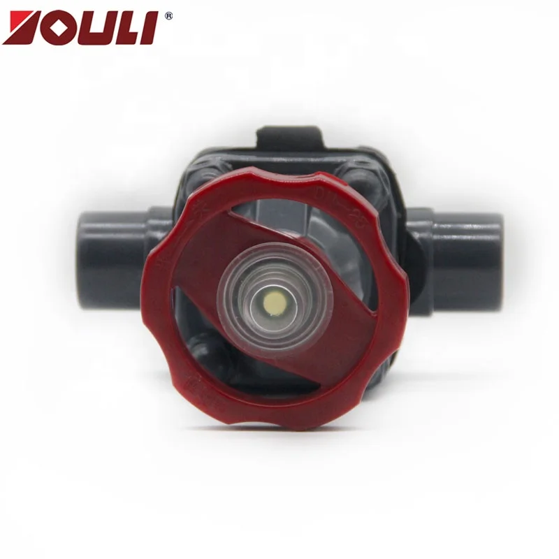 ПВХ CPVC ручной фланцевый пластиковый диафрагменный клапан высокой