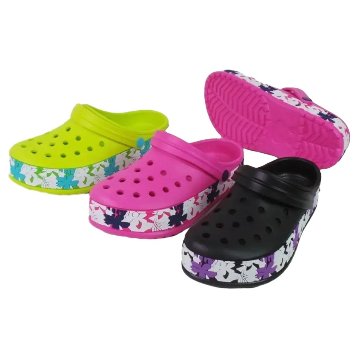 Customized Wholesale Unisex Garden Clogs & Mules Women Mules EVA Injected Garden Shoes Adult Breathable Eva clogs shoes