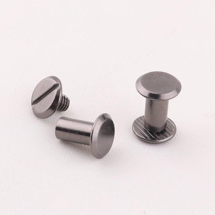 cheap price 9mm long black metal chicago book binder screw