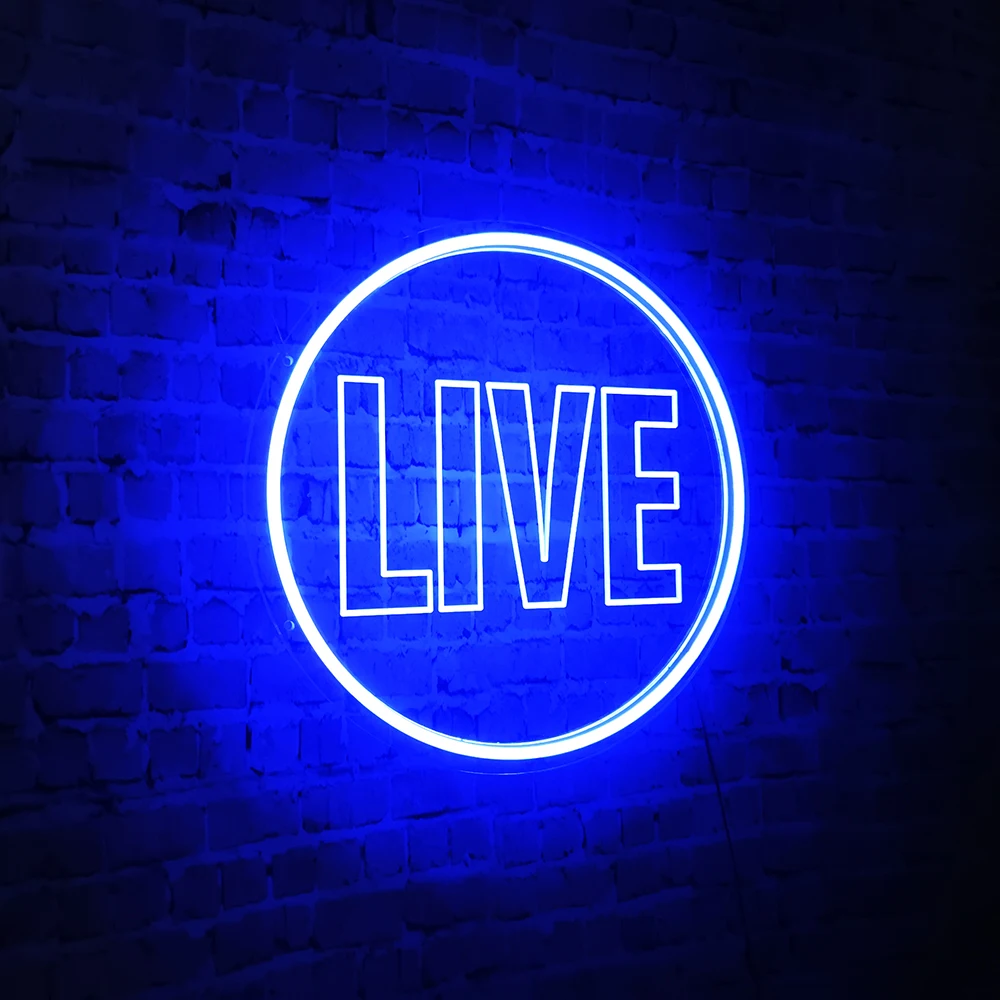 5V Usb Live Neon Signs  for Twitch, Tiktok, Youtube Streamers/Influencers/Gamers LED Live On Air  Neon Signs