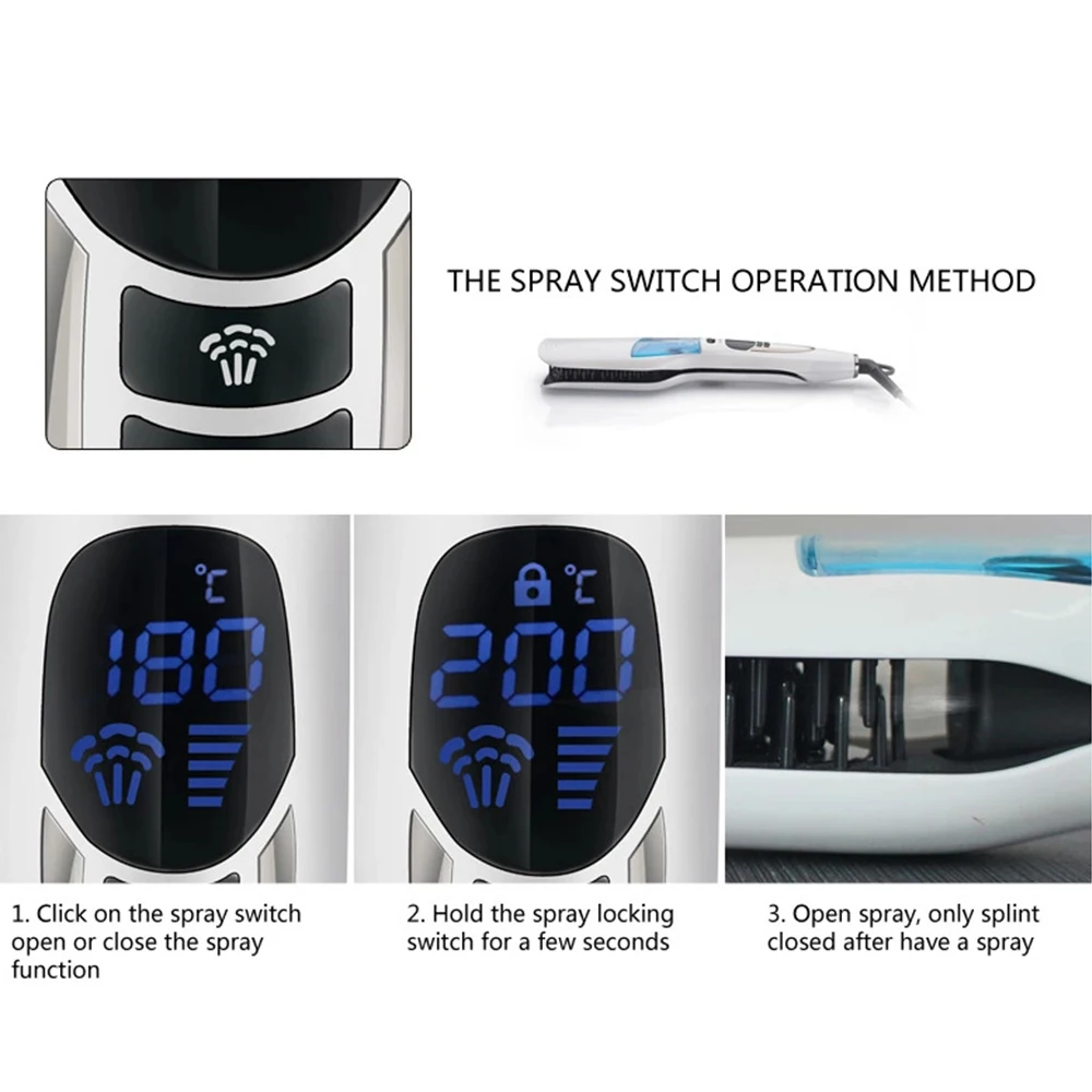 Mini Laser  Professional Heat new flat iron hair straightener with teeth Private Label Hair Straightener