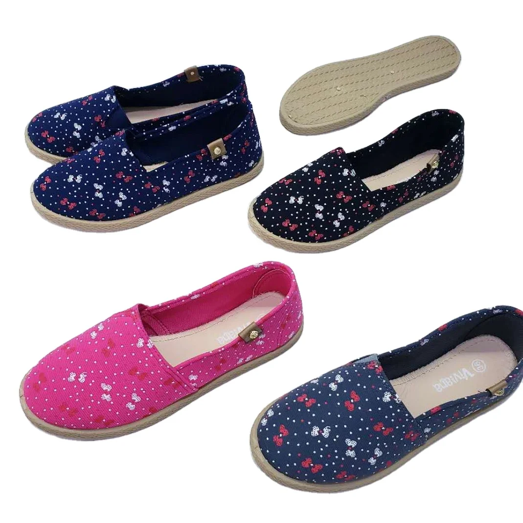 
women injection PVC flat Sneakers low price FLOWERS PRINTING TIE DIE CUTE DESIGN 
