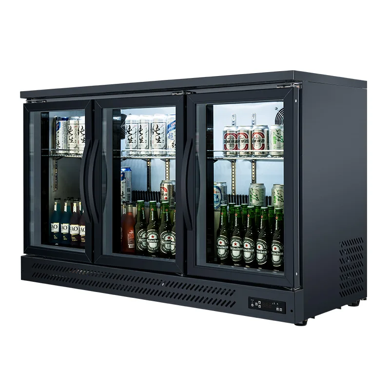 
hotel small bar freezer glass door mini bar fridge glass door 